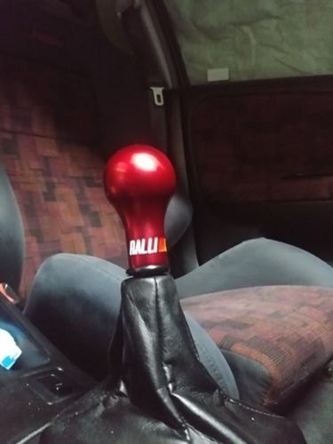 Ralliart red aluminium shift - red,