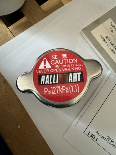 Ralliart radiator cap - radiator,