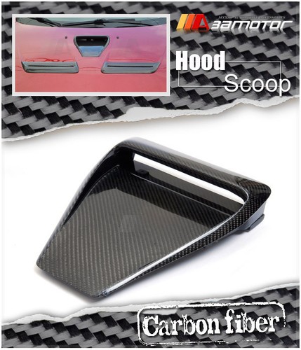 Carbon fibre bonnet scoop - fibre, v